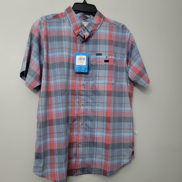 Columbia PFG Super Bonefish Plaid Short-Sleeve Woven Shirt - Picture 2 of 8